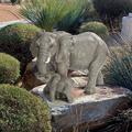 Design Toscano Herd Mentality Mother and Calf Elephant Statue QM3160800